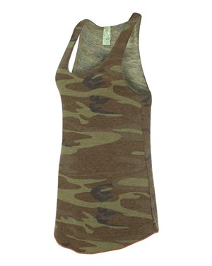 Alternative - Women's Printed Meegs Eco-Jersey Racer Tank - 1927ea