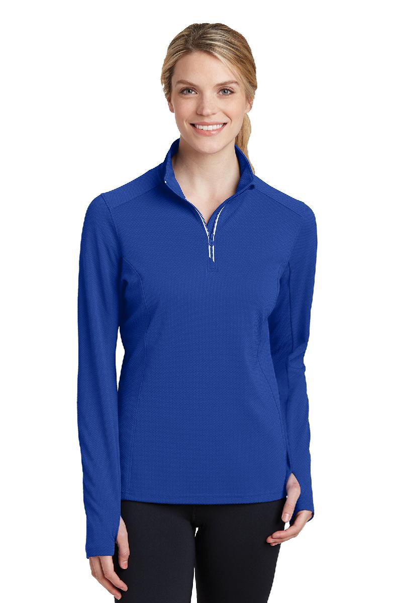 Sport-Tek &#174;  Sport-Wick &#174;  Textured 1/4-Zip Pullover.  LST860