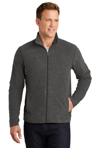 Port Authority® Heather Microfleece Full-Zip Jacket. F235