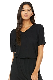 Bella + Canvas Ladies' Flowy V-Neck Dress