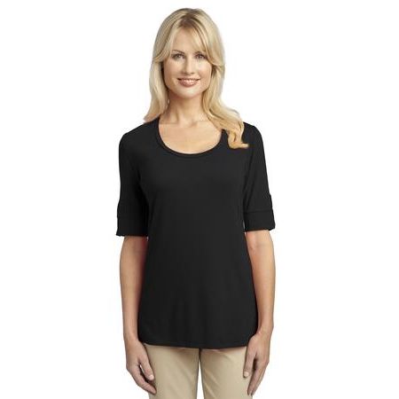 Port Authority - Ladies Concept Scoop Neck Shirt. L541