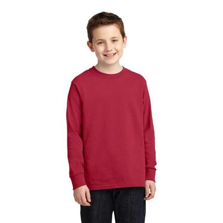 Port & Company &#174;  Youth Long Sleeve 5.4-oz 100% Cotton T-Shirt. PC54YLS