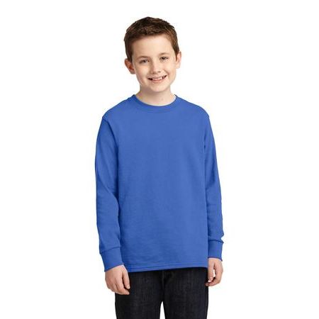 Port & Company &#174;  Youth Long Sleeve 5.4-oz 100% Cotton T-Shirt. PC54YLS