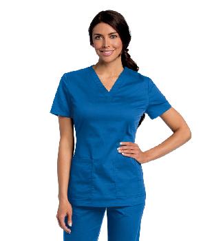 WOMENS ALL DAY Y NECK SCRUB TUNIC