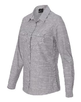 Burnside - Women's Textured Solid Long Sleeve Shirt - 5247