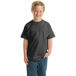 Hanes &#174;   -  Youth Beefy-T &#174;  Born to Be Worn 100% Cotton T-Shirt.  5380