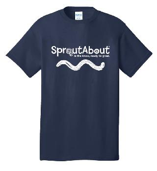 Sprout About Navy Short Sleeve