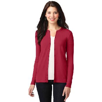 Port Authority  Ladies Concept Stretch Button-Front Cardigan. LM1008