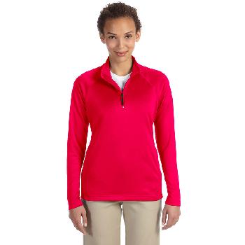 Ladies' Stretch Tech-Shell Compass Quarter-Zip. DG440W